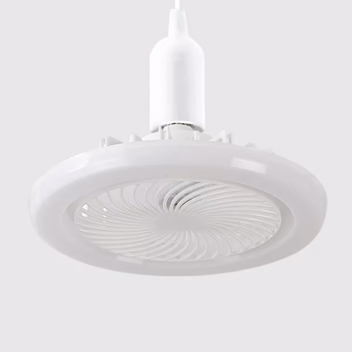 Ceiling fan with LED adjustable between warm, white, and natural light