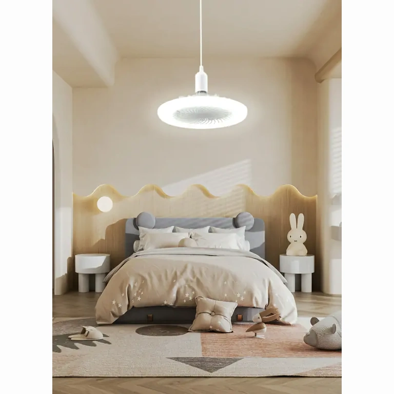 Smart Ceiling Fan with Light for Room Ceiling fan with adjustable light and smart function, mounted in room
