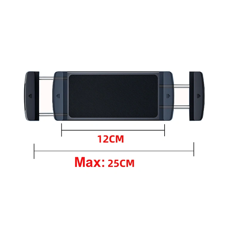 Flexible car mount, adapts to different tablet sizes