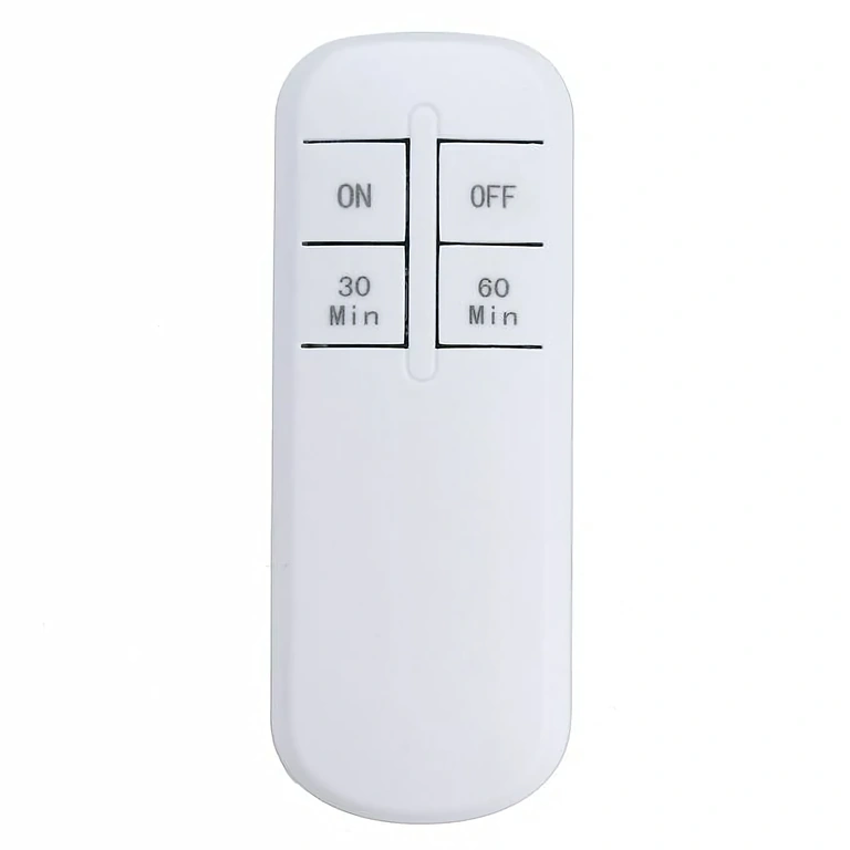 E27 socket with remote and timer function