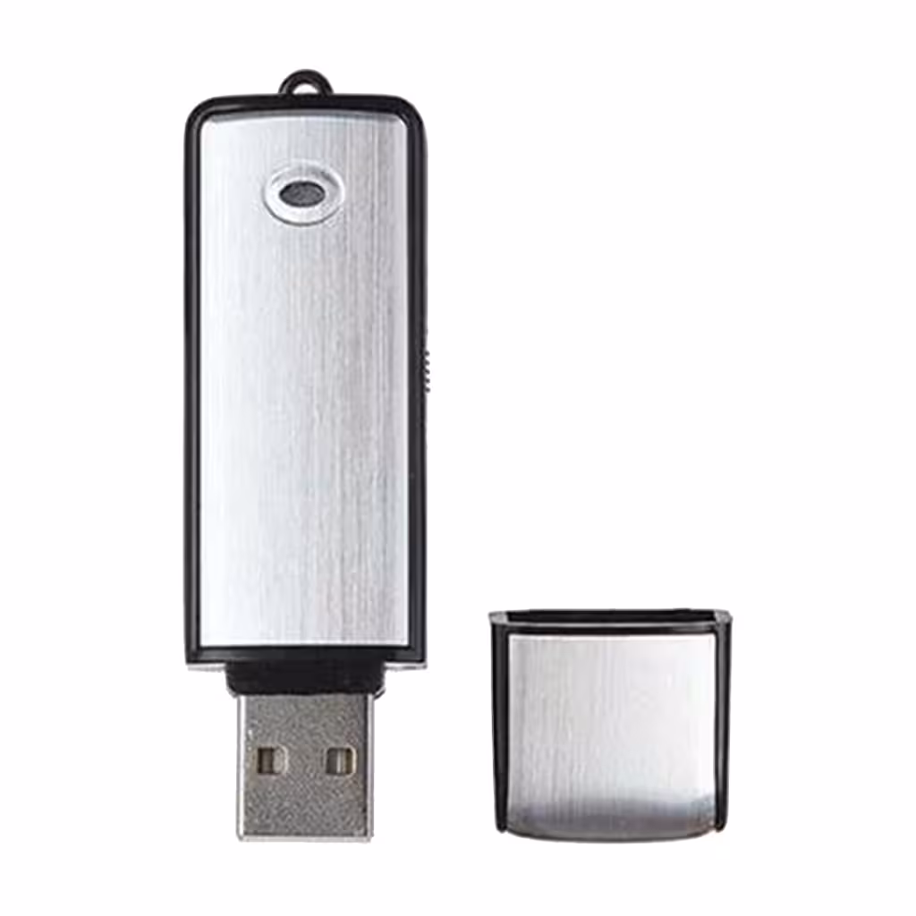16GB USB Stick / Digital Voice Recorder with Sensitive Microphone and Rechargeable Battery – 160 Hours Recording