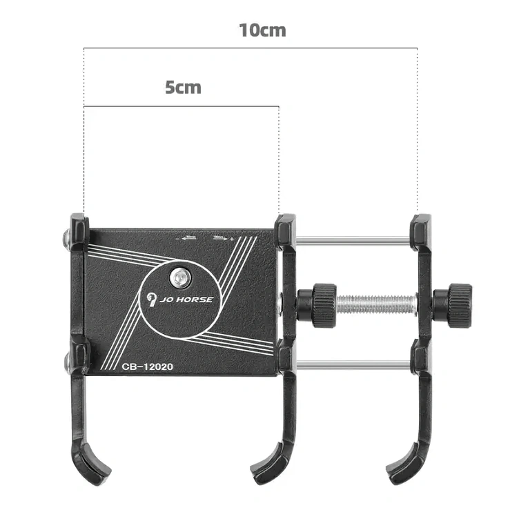 Adjustable Phone Bracket for Bicycle Simple adjustment for widths between 50 and 100 mm