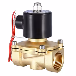 Electromagnetic Solenoid Valve 1 Inch AC 220V with Brass Body – For Water, Irrigation, and Industrial Automation
