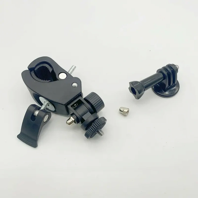 Compact and lightweight mount for action cameras on bicycle