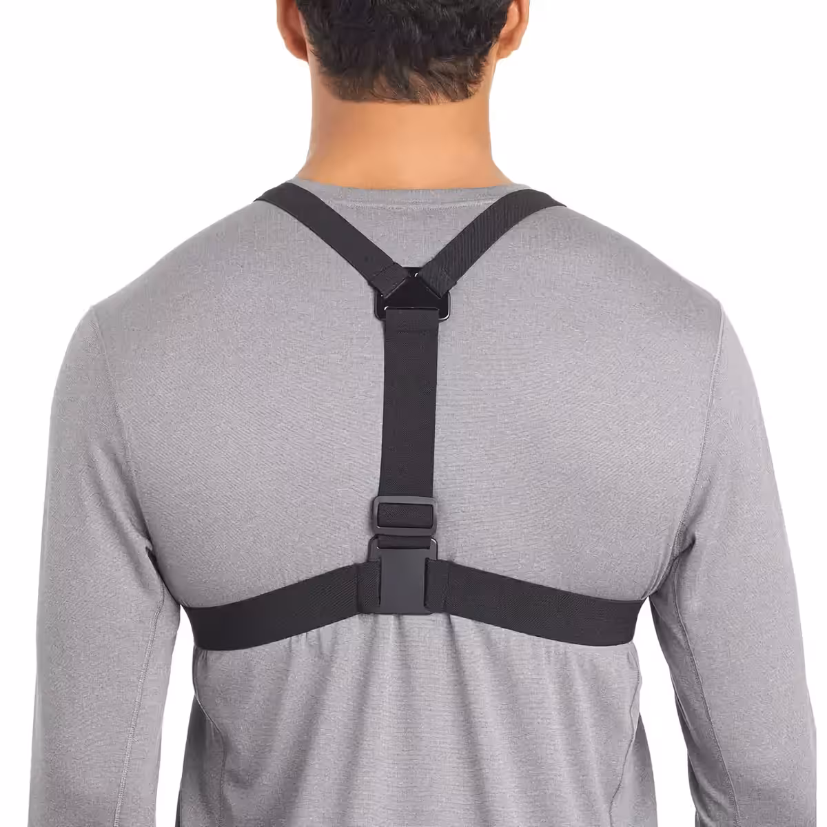 Chest harness with adjustable straps for stable camera attachment