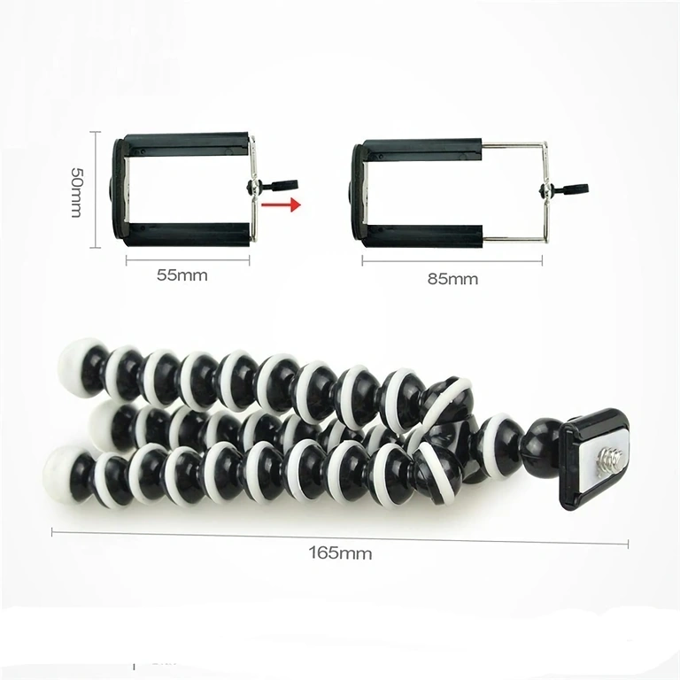 Compact, lightweight tripod, ideal for use on the go