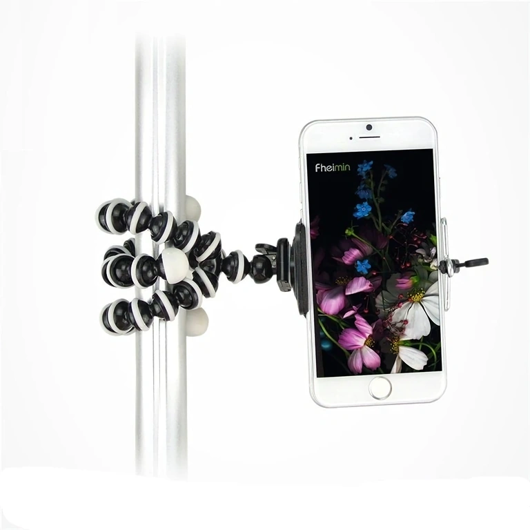 Flexible legs with metal balls coated in rubber