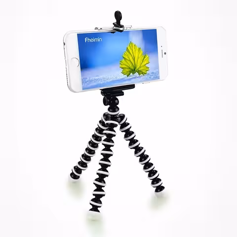 Flexible Tripod with Universal Mount for Phone, Camera, and Video – Ideal for iPhone, Samsung, DSLR