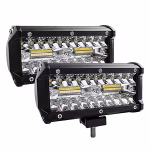 Set of 2 LED BAR Auto Spotlights 240W – 24000LM, 12V/24V for Tractor, Truck, ATV, Offroad