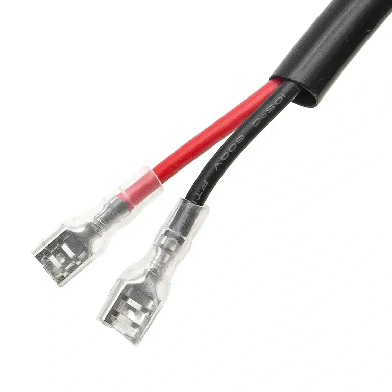 Wiring compatible with LED projectors up to 300W, with relay and fuse