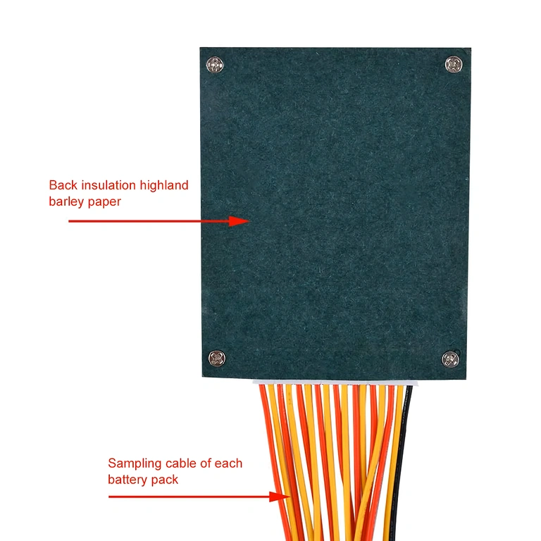 Image showing the back of the 16S 60V 40A BMS board