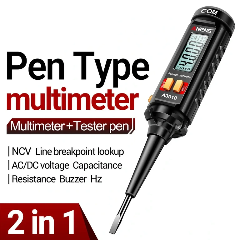 NCV function – non-contact voltage detection Voltage tester with NCV function for non-contact detection