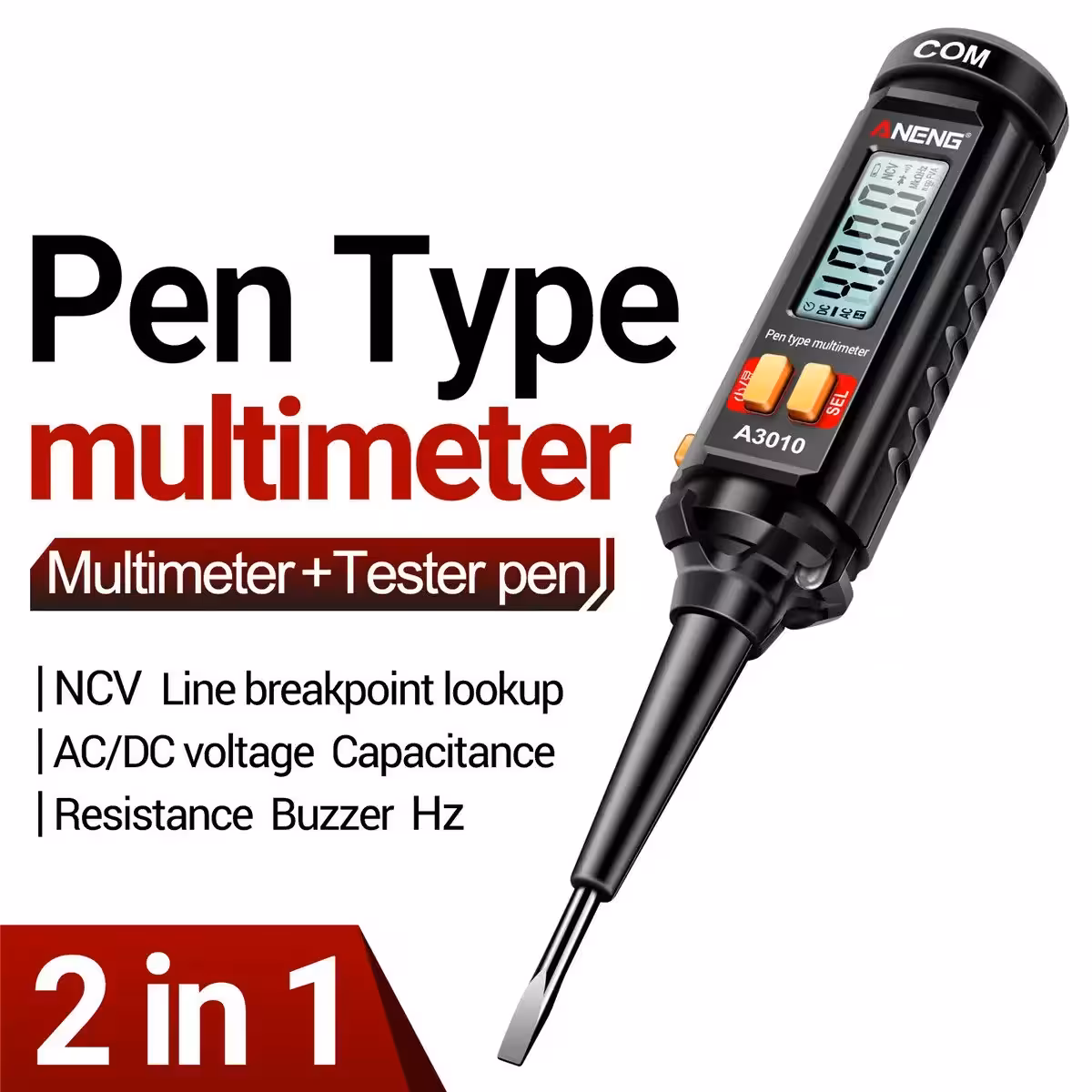 Voltage tester with NCV function for non-contact detection