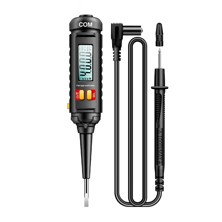 Car battery testing Voltage pen used for testing a 12V car battery