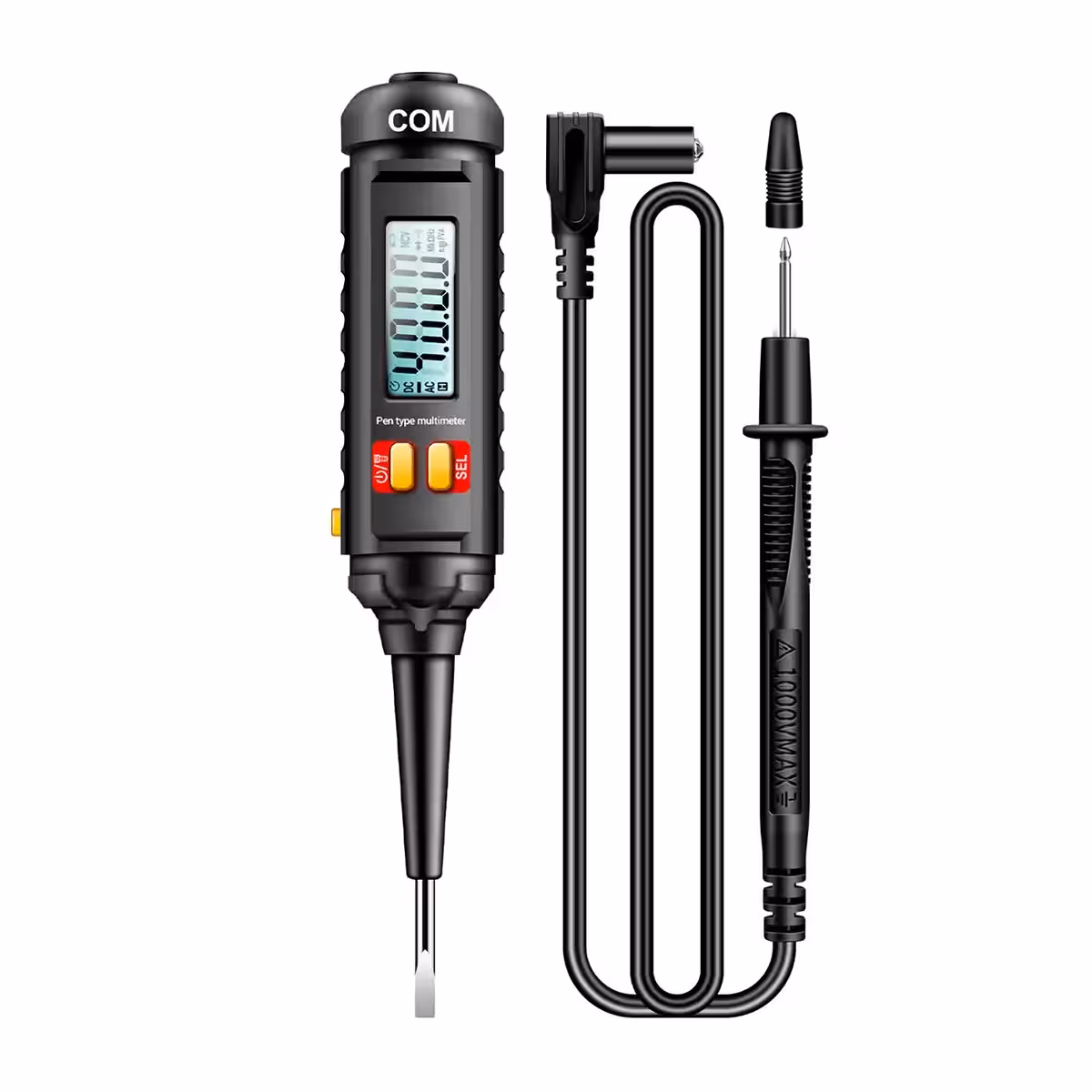 Voltage pen used for testing a 12V car battery