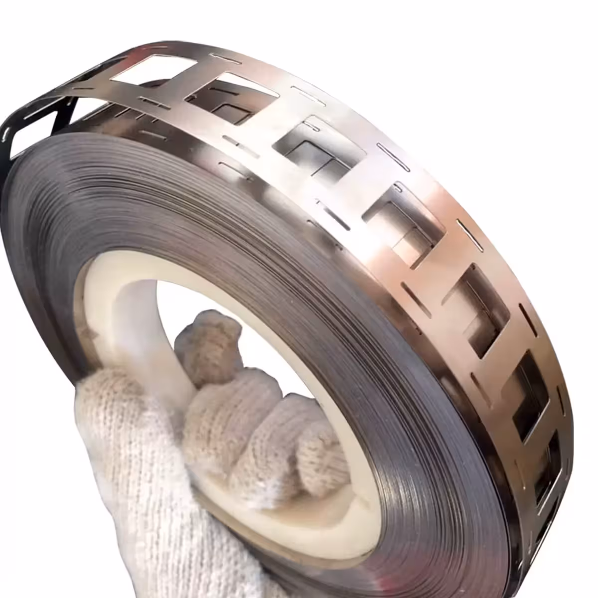 0.15 mm thickness of nickel strip highlighted in detail