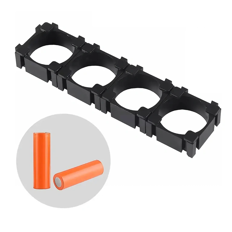 Four modular holders for Li-ion 18650 cells, ready for use