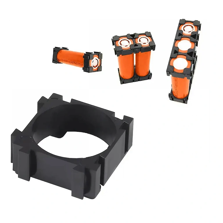 Close-up detail of a single 18650 modular holder