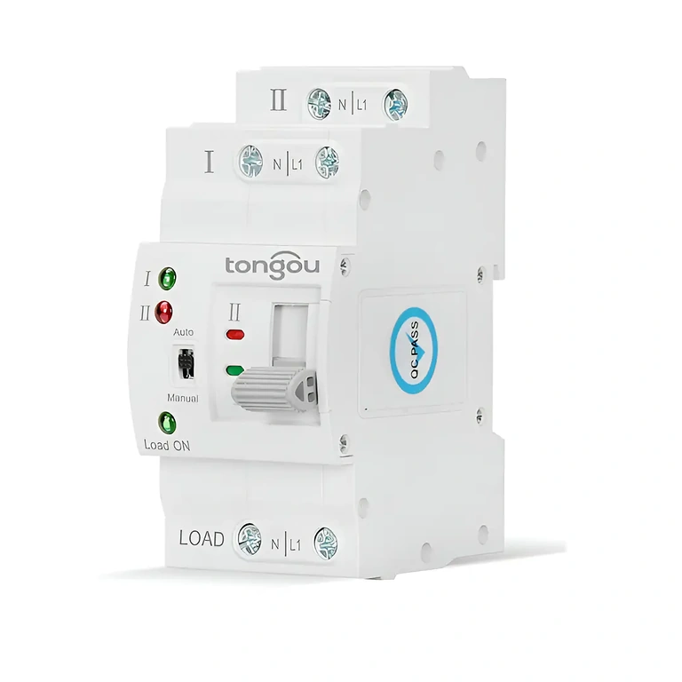 Side view of ATS Side view of automatic transfer switch