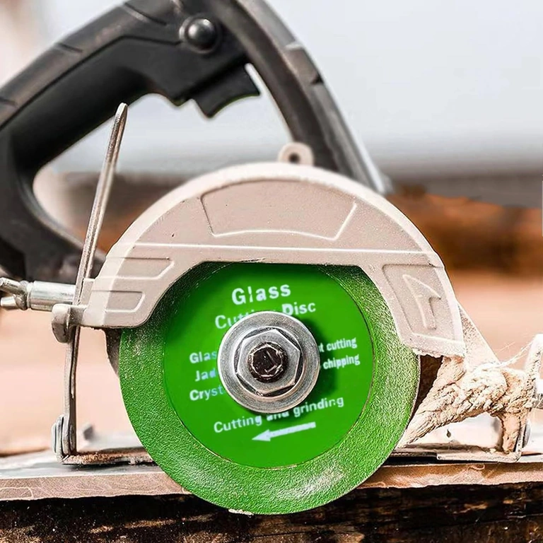 Disc mounted on a standard angle grinder