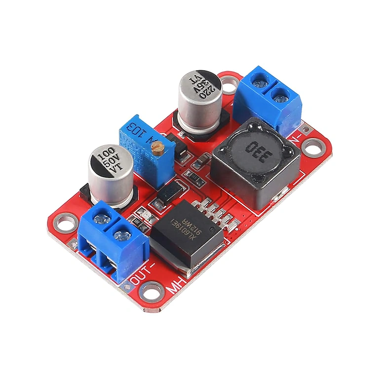 XL6019 DC-DC Boost Converter side view, offering another perspective on dimensions and structure