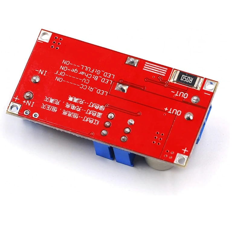 Adjustable XL4015 buck converter – rear view