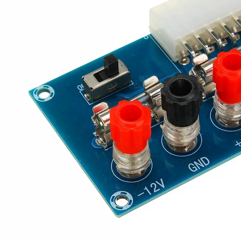 ATX power supply breakout adapter module with multiple voltages