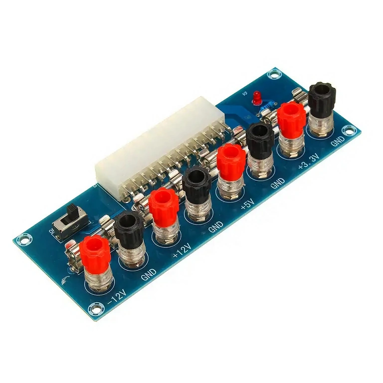 ATX adapter board with status LED and power button