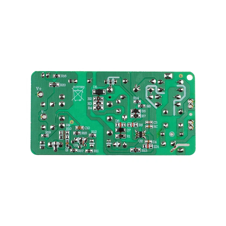 DC connector detail of 24V 3A supply for electronic devices