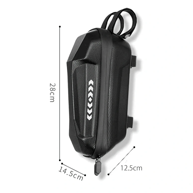 Scooter Bag Dimensions Image with exact dimensions of scooter bag