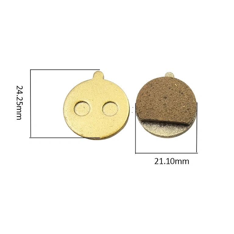 Brake Pad Dimensions for Electric Scooters Image with dimensions of electric scooter brake pads