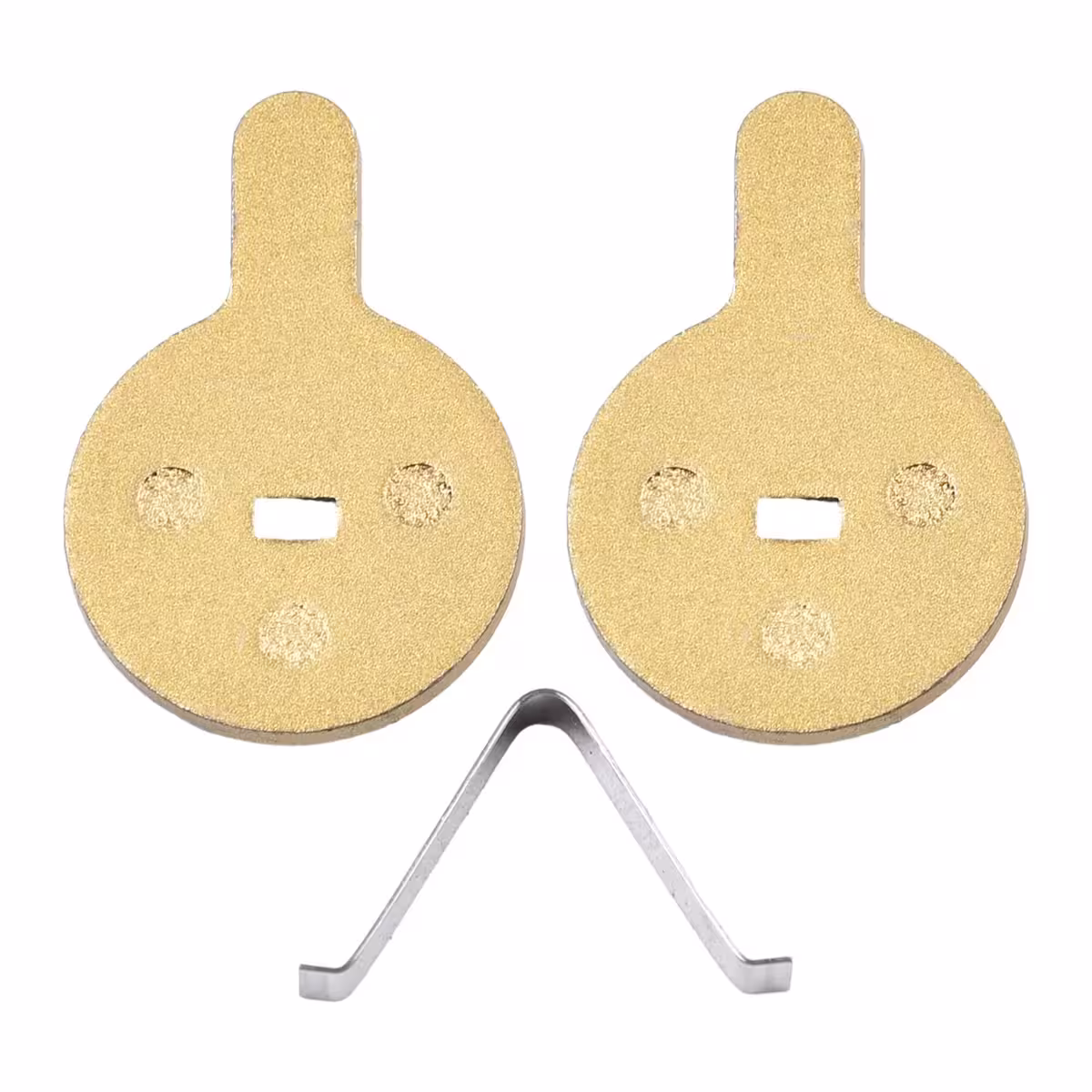 Close-up of metallic brake pads for electric scooter