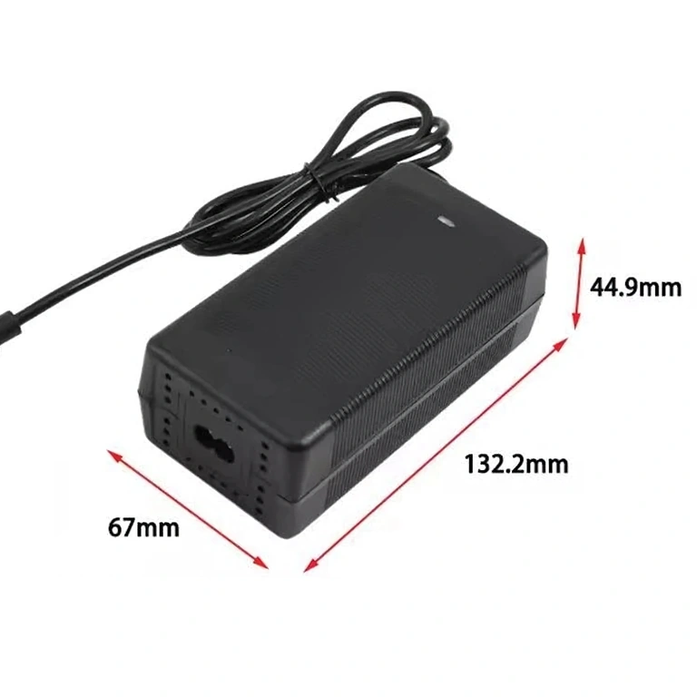 Compact and Portable Charger 60V–67.2V 2A charger, compact and portable design, silent fan, multiple protections