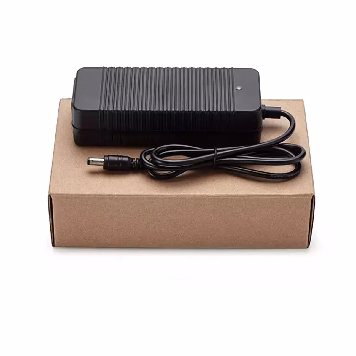 Original packaging of 24V Li-Ion 2A charger for scooters and bikes