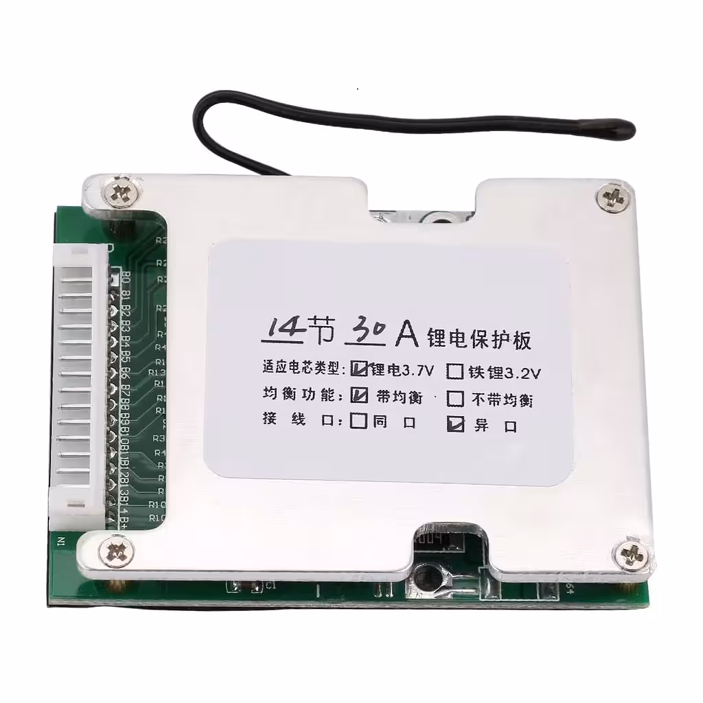 BMS 14S 52V 30A for Li-Ion Batteries – Protection and Battery Balancing