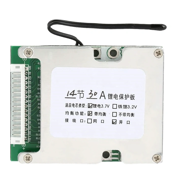 52V BMS for Electric Bicycle BMS 14S 52V 30A board for managing electric bike batteries