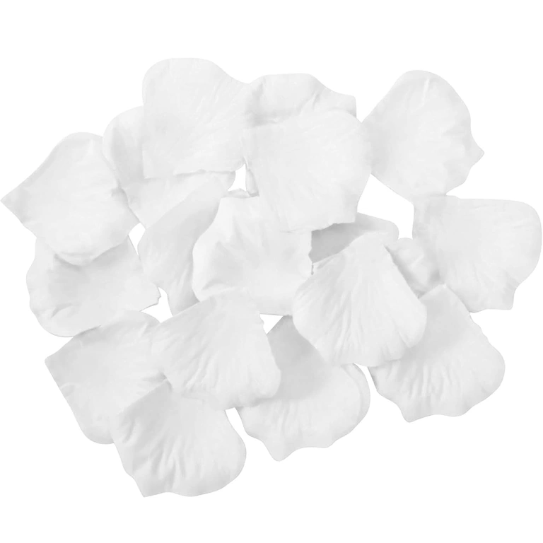 Pack of 500 artificial white petals for various events