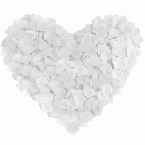 500 White Artificial Rose Petals – Romantic Decor for Wedding and Events