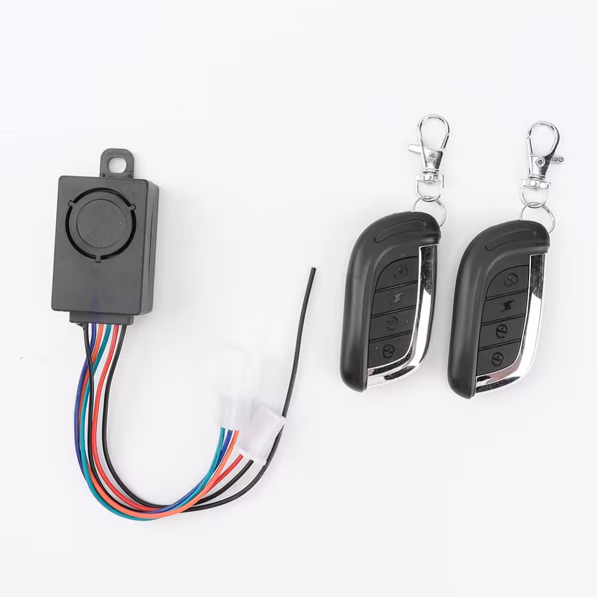 Complete anti-theft alarm kit with remote for e-bikes and scooters