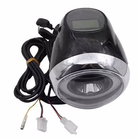 Electric Scooter Headlight Citycoco Harley 60V with LCD Display, LED Light and Electric Ignition