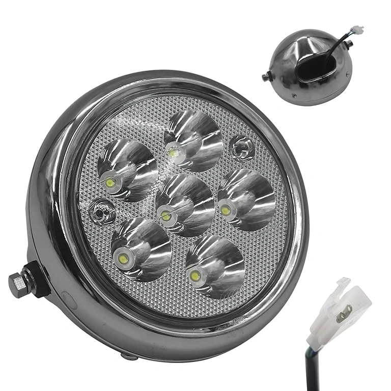 60V LED Headlight for Electric Scooters, Efficient Road Illumination