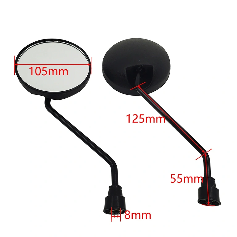 Universal Motorcycle Mirrors Universal Mirrors for Motorcycles and Electric Scooters, Compatible with 8mm Threads