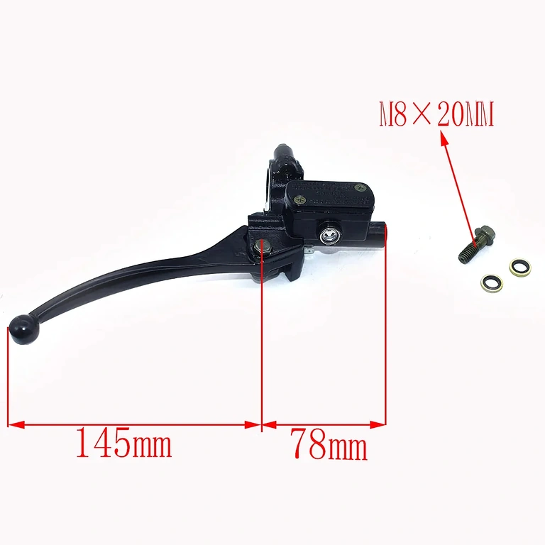 Right Brake Lever for Citycoco and Harley Electric Scooters, Compatible with M8 Thread
