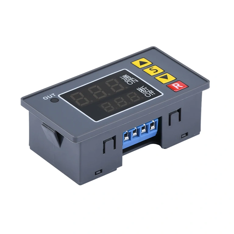 “S”, “▲”, “▼”, and “R” Buttons for Timer Parameter Settings