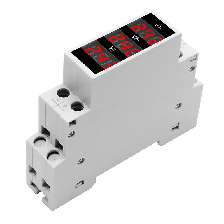 Industrial Panel Installation of Voltmeter Installation of Digital Voltmeter in Industrial Electrical Panel