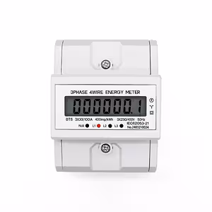 Detail of LCD Display of Three-Phase Digital Meter