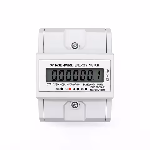 Three-Phase Digital Energy Meter 380V – Precise Power Consumption Monitoring