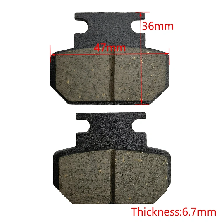 Citycoco New Model Brake Pads, Size 47×36×6.7 mm