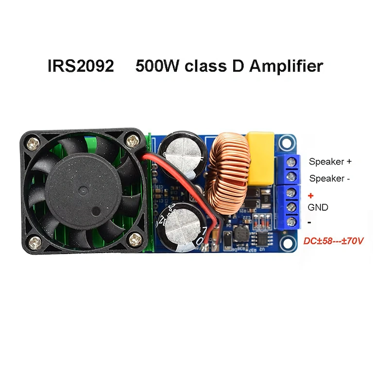 Input and Output Connectors of 500W Mono Amplifier