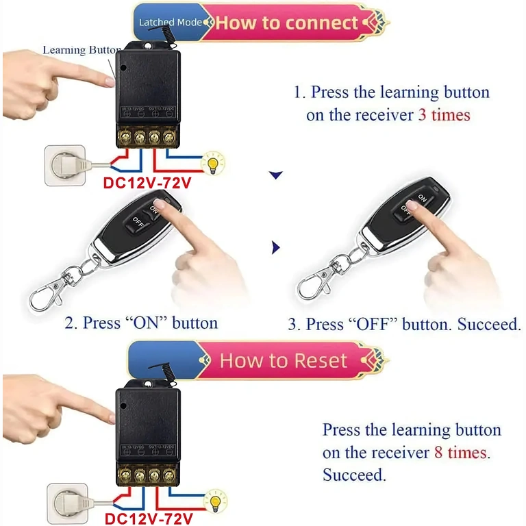 433MHz RF Module, Remote Control Relay for Precise and Safe Operation